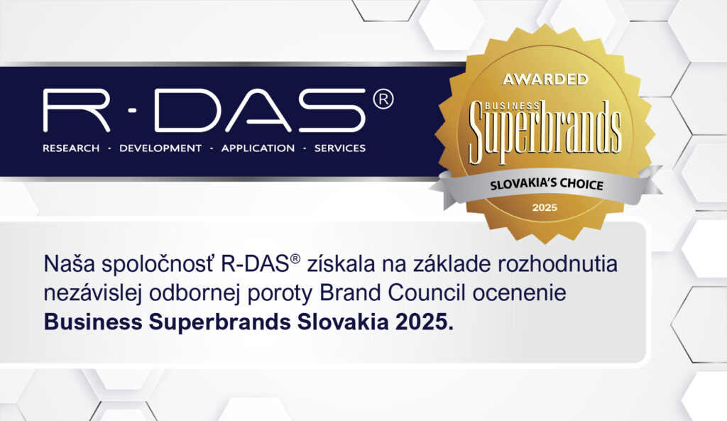 Spoločnosť R-DAS získala prestížne ocenenie Business Superbrands Slovakia 2025